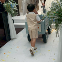 甥っ子、息子でリングボーイ！