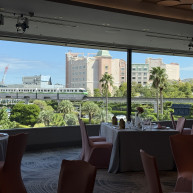 披露宴会場によってはディズニーのリゾートラインも見れます