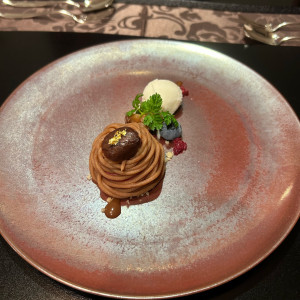 秋だったのでモンブランでした|769574さんのHILLSIDE VILLA Ciel et Vert(ヒルサイドヴィラ シエル ヴェルト)の写真(2530605)