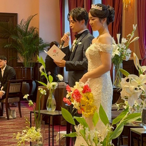 披露宴装花|769621さんのTHE CONDER HOUSE（ザ・コンダーハウス）の写真(2530580)