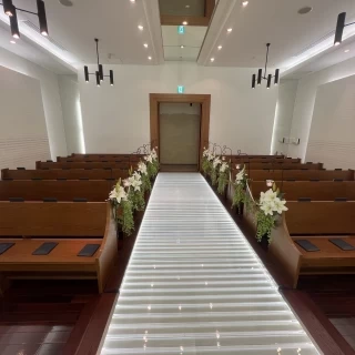 ガラスの床が素敵でした!