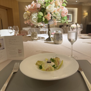 ブライダルフェアにて試食しましたオシャレで思わず撮影|769764さんのANAインターコンチネンタルホテル東京の写真(2531362)