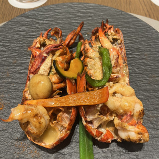 試食でこんなに大きな海老が出てくると思わなかった!!