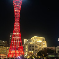 メリケン波止場から見た景色(夜)