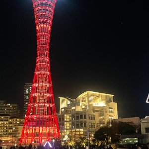 メリケン波止場から見た景色(夜)|769841さんのノートルダム神戸/FIVESTAR WEDDINGの写真(2531890)