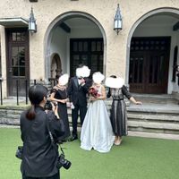 ガーデンで各グループで写真撮影をしました