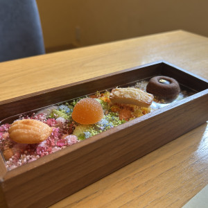 下見の際に出してくださったお菓子|769859さんの星野リゾート 軽井沢ホテルブレストンコートの写真(2534269)