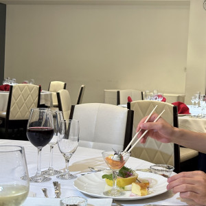 試食の会場も、実際の披露宴会場なので、ゲス雰囲気を味わえます|769859さんのセントパトリック・チャーチ/ロイヤルホールヨコハマの写真(2534224)