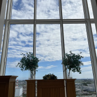 チャペルからの景色、晴天だとより良いですね。