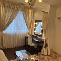 新婦のコスメルームです。