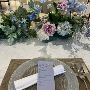 見本のテーブルコーディネートです。|769869さんのSAKURA SKY PALACE(サクラスカイパレス)の写真(2542599)