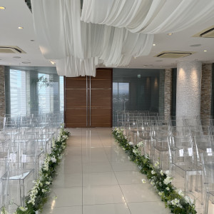 新郎新婦から見た景色です。|769869さんのSAKURA SKY PALACE(サクラスカイパレス)の写真(2542580)