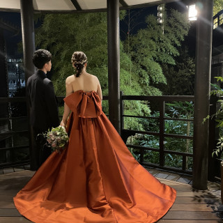 披露宴会場のフロアにあるバルコニー