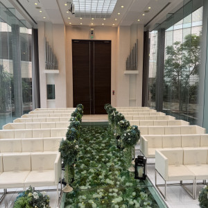 ガラスでとても解放感あるチャペル|769894さんのThe Bellclassic Fukuoka Ohori (ベルクラシック福岡大濠)の写真(2532074)