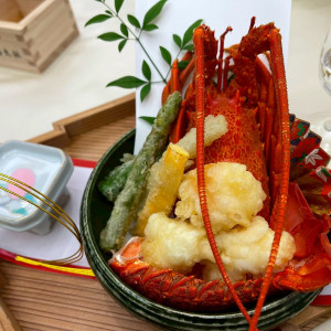 ロブスターの天ぷら。ぷりっぷり肉厚で贅沢感◎|769932さんの住吉大社の写真(2539930)