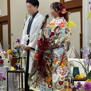 色打掛が色や柄が可愛くてとっても似合ってました♪|769932さんの住吉大社の写真(2539927)