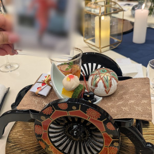 前菜の紙を取るとこんな感じ。見た目から美しい!|769932さんの住吉大社の写真(2546478)