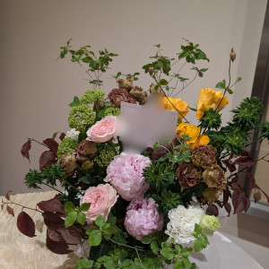 友人一同で送ったお花。受付に置いてくれてました♪|769932さんの住吉大社の写真(2546477)