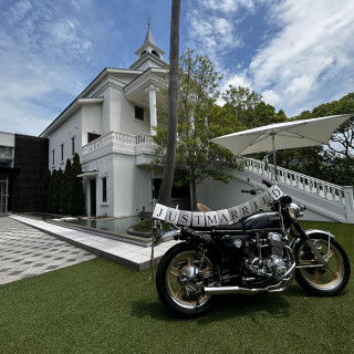 趣味のバイクをウェルカムバイクとして置きました