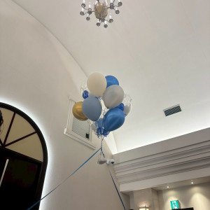 バルーンにリングピローをつけてリレーしてもらいました|769991さんのBELLE UN JOUR(ベルアンジュール)の写真(2533248)