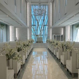 挙式会場です|770108さんのル・センティフォーリア大阪(クラウディアホールディングスグループ)の写真(2532618)