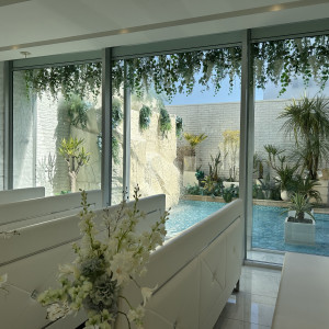 挙式会場から見える外の景色です|770108さんのル・センティフォーリア大阪(クラウディアホールディングスグループ)の写真(2532619)