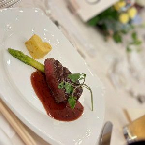 コース料理のお肉！最高級のお肉で味付けもgood！！|770125さんのブライダルフォートの写真(2535049)