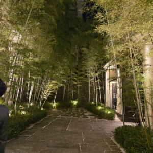 エントランスに繋がる竹林|770142さんの横浜迎賓館の写真(2579532)