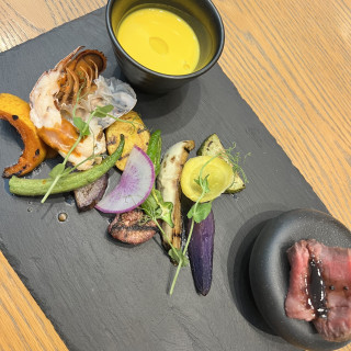 お野菜の彩りがとても素敵でした。