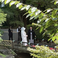 お庭での撮影