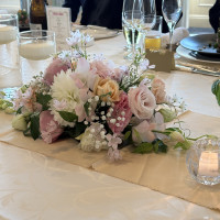 流しテーブル　メイン装花