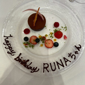 サプライズプレート|770318さんのホテルモントレ姫路の写真(2542344)