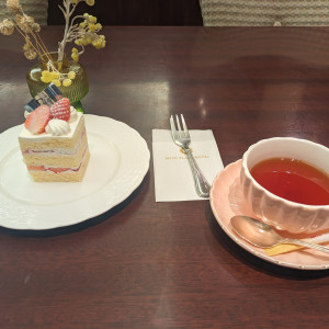 初回打合せ時にケーキサービスがありました。|770341さんの水戸プラザホテルの写真(2533685)
