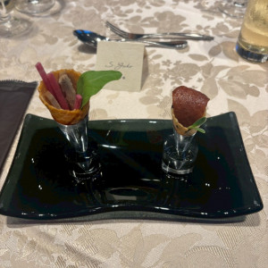 北京ダック　二種のサクサクコーン
マスカルポーネ風味|770453さんのLUCIS（ルーキス）の写真(2541307)