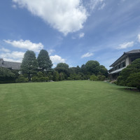 明治記念館の中庭？