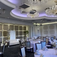 シャンデリア周辺のライトは色の指定が可能