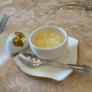 パッションフルーツのグラニテ|770526さんの新横浜グレイスホテル/ ロゼアン シャルムの写真(2534604)