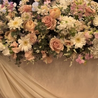 新郎新婦席お花