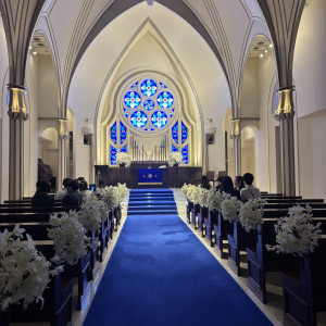 チャペル扉付近より撮影|770553さんのアニヴェルセル白壁の写真(2535462)