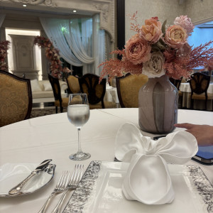 試食の時のテーブルの様子です|770553さんのWedding of Legend GLASTONIA  - グラストニア -の写真(2534694)