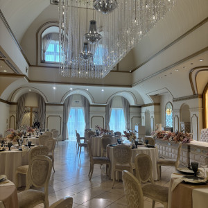 キラキラした披露宴会場|770553さんのアニヴェルセル白壁の写真(2535479)