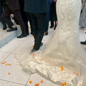 フラワーシャワー後|770560さんのキャッスルガーデン OSAKAの写真(2556039)