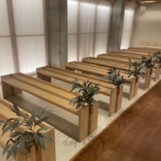 2つ目の会場のチャペルのゲストの椅子