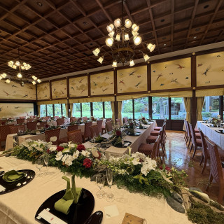 金鶏の間の披露宴会場を見学しました。