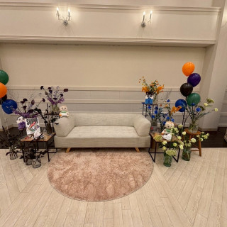 式当日の新郎新婦の座席です