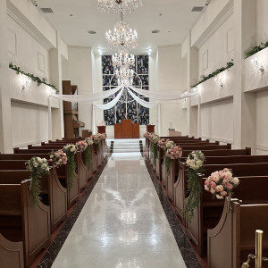 チャペルの入り口からの見え方です|770606さんのアールベルアンジェ名古屋の写真(2535162)