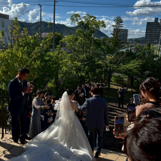 チャペルの前にある長い階段です。