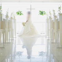 アルバム用にチャペルで事前撮影