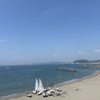 ベランダからの海の景色