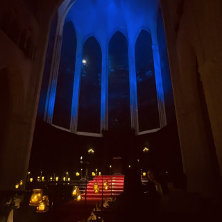 プラネタリウムの演出。